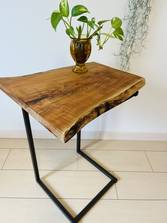 レジンテーブルソファテーブルサイドテーブル桜の木