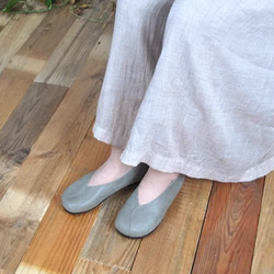手作りの靴 母の日　パンプス　本革 カジュアルフラットシューズ レディース靴 履きやすい 19枚目の画像