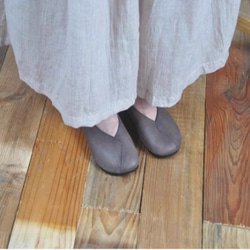 手作りの靴 母の日　パンプス　本革 カジュアルフラットシューズ レディース靴 履きやすい 17枚目の画像