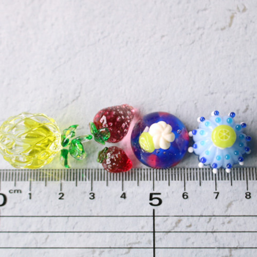 ガラスのミニチュアスイーツセット ☆ガラスのミニチュア喫茶店