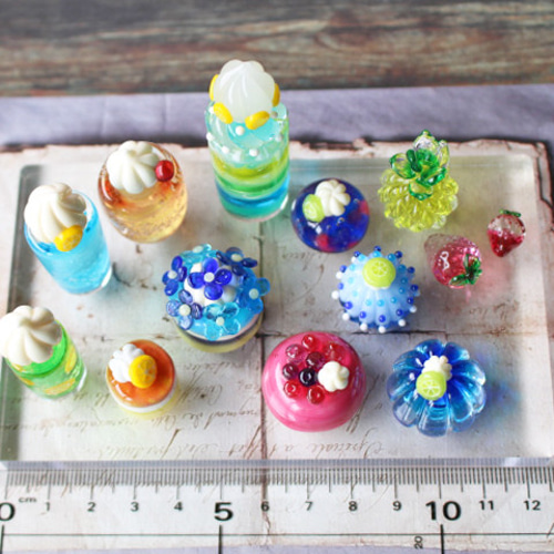 食べ物　花　スイーツ　ミニチュア　セット ミニチュアスイーツセット アウトレットの通販 by miniature._