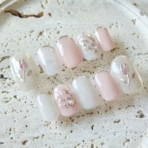 No.26】チューリップネイル ネイルチップ（つけ爪） N.nail 通販