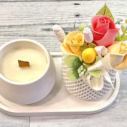 ❁ひろりん❁クレイフラワー❁お正月花と小鳥さんたちのしめ縄リース ❁ひろりん様専用❁クレイフラワー❁お正月花と小鳥さんたちのしめ縄