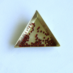 【1個】materials Sankaku tray　真鍮製三角トレイ 3枚目の画像
