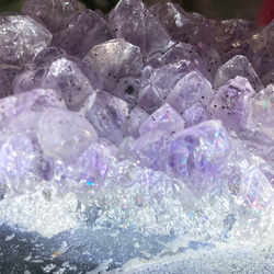 ゲーサイト✨　レインボー　アメジスト　クラスター　原石　紫水晶 5枚目の画像