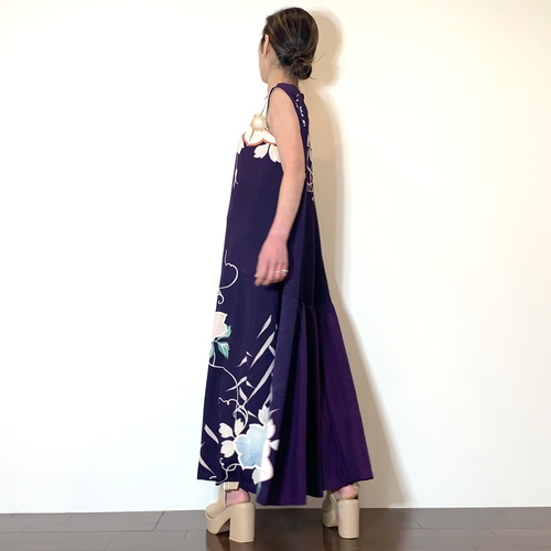 着物リメイク フレアワンピース ワンピース komomo 通販