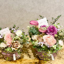 追加受付中5/8まで！母の日　華やか生花フラワーギフト＜Mサイズ 約25cm×約27cm＞ 7枚目の画像