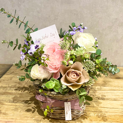追加受付中5/8まで！母の日生花フラワーギフト＜Sサイズ 約17cm×約23cm＞　 4枚目の画像
