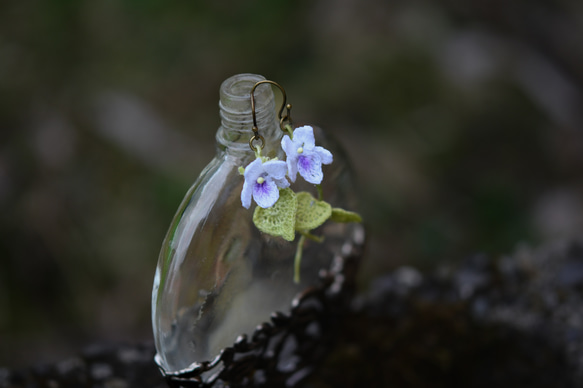 【即納】ちいさな　白の菫　　手編み　レース編み 4枚目の画像