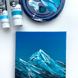 キャンバスアート、mountain scenery ,山の景色の絵、山の絵、山アート、山のキャンバスアート 3枚目の画像