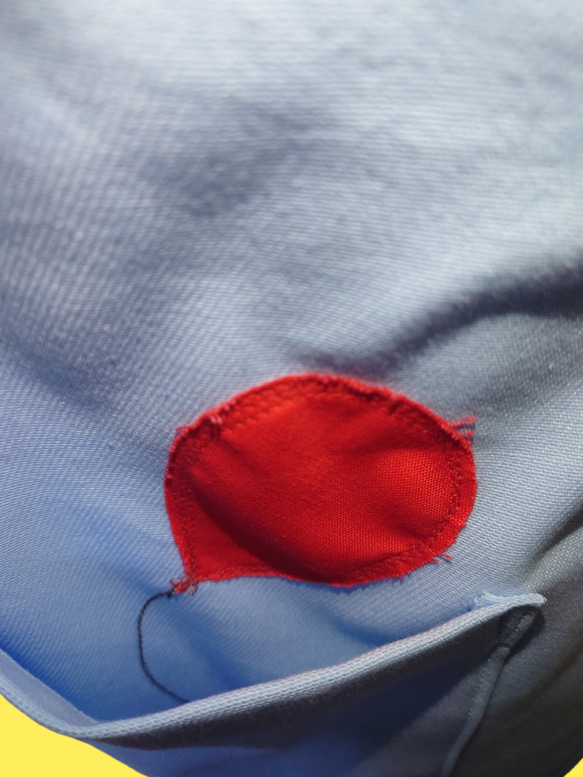 【選べる9色】風船のアップリケエプロン｜大きめポケット付き｜丈夫な綿素材｜ギフトにもおすすめ 8枚目の画像