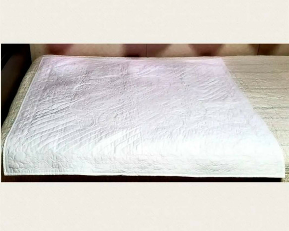 ☆ホワイトキルトタペストリー・カバー(100cm×100cm) 6枚目の画像