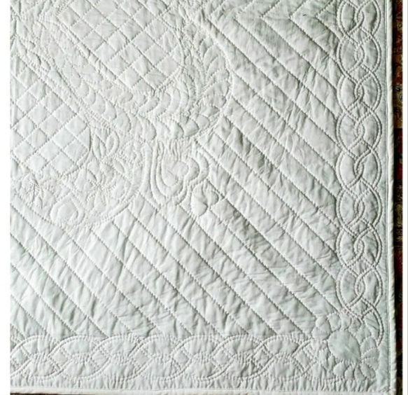 ☆ホワイトキルトタペストリー・カバー(100cm×100cm) 9枚目の画像