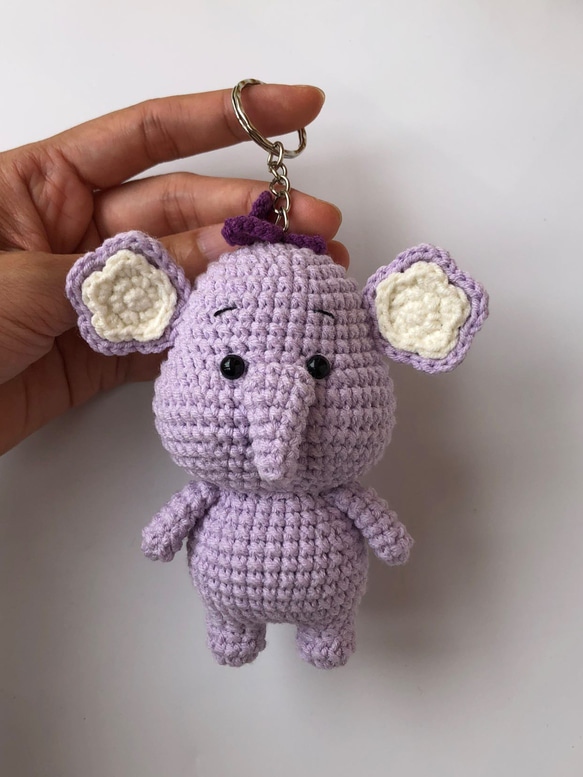 ♡Nao♡あみぐるみセット ウサギ・ブタ・ゾウ6点セットキーホルダー付き ♡Nao♡様専用あみぐるみセット ウサギ・ブタ・ゾウ6点セット