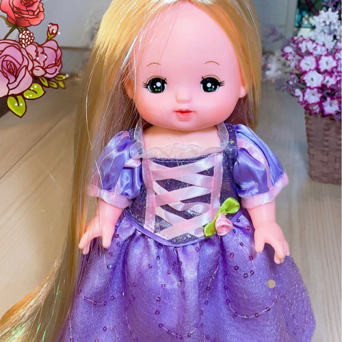 メルちゃん用服 ソランちゃん服 プリンセスドレス8着セット水色