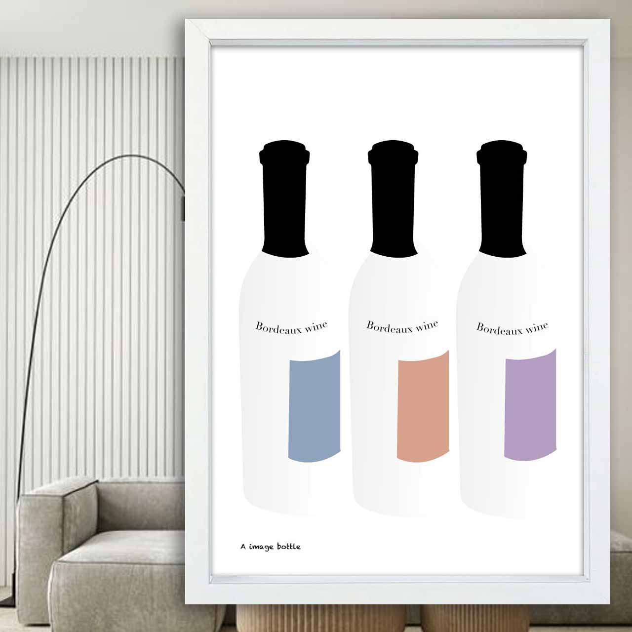 イメージさせるボトル　イラスト　ポスター　A4 A3 A2 A1　アート  　アートポスター　sei検索　2700