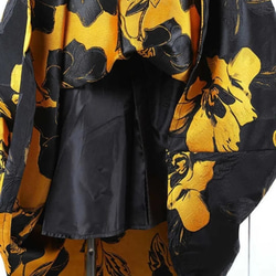 スカート 黒 花柄 ハイウエスト ジャカード 気質 ファッション 新しい 春 秋 [0004] 6枚目の画像