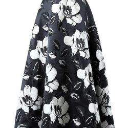 スカート 黒 花柄 ハイウエスト ジャカード 気質 ファッション 新しい 春 秋 [0004] 3枚目の画像