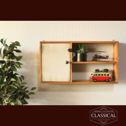 アンティーク　木製　棚　ハンドメイド 和製アンティーク レトロな佇まいが魅力的な古い木の飾り棚