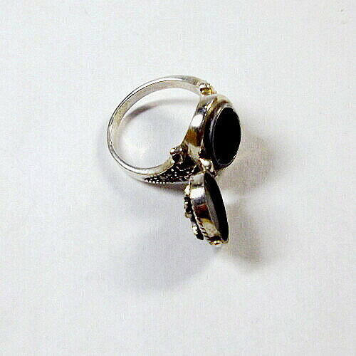 Victorian 18KYG Diamond Mourning Ring（ヴィクトリアン 18KYG