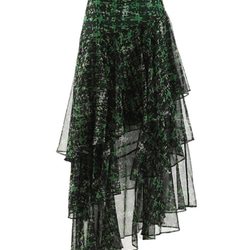 スカート プリント ジッパー メッシュ ホリデー ハイウエスト ファッション 春 夏 [0006] 2枚目の画像