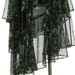 スカート プリント ジッパー メッシュ ホリデー ハイウエスト ファッション 春 夏 [0006] 5枚目の画像