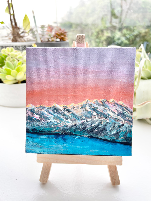 キャンバスアート、mountain scenery ,山の景色の絵、山の絵、山アート 