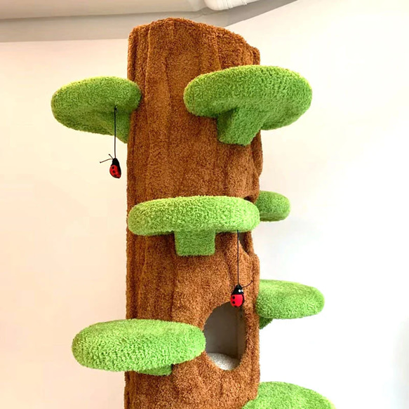 【木にのる】多頭飼いキャットタワー　猫用クライミングフレーム　多猫世帯 据え置き型キャットタワー（オーダーメイド） 6枚目の画像