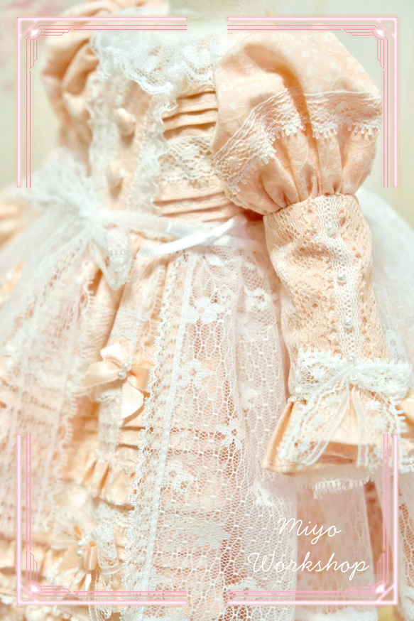 4分BJD娃衣Rosenlied Holiday 1/4巨嬰杏奶油色系洋裝4件套裝 第2張的照片