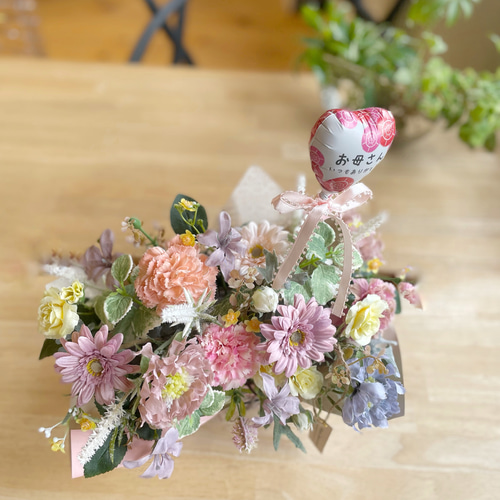 優しい色のアレンジメント✿ アートフラワー bloom-wish 通販 17632626