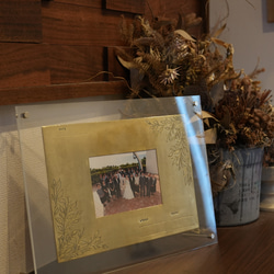 ゲスト参加型　真鍮フォト結婚証明書 ウェディング 結婚式（送料無料） 2枚目の画像