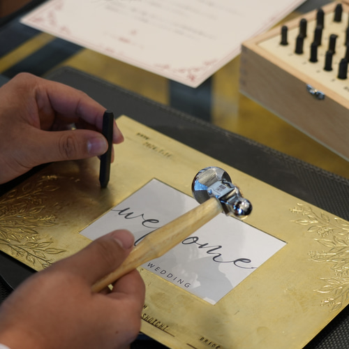 ゲスト参加型 真鍮フォト結婚証明書 ウェディング 結婚式（送料無料