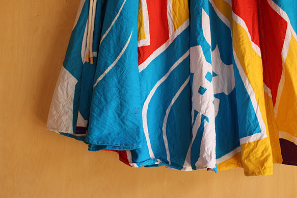 SAYOCAFE個性派の方の大漁旗のたっぷりフレアースカート 5枚目の画像