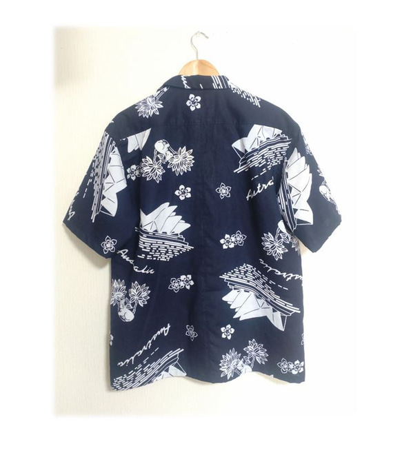 17 男士開領襯衫 Aloha 襯衫 大尺寸 2 種浴衣布料 滯銷浴衣布料 1 件短袖夏季 第2張的照片