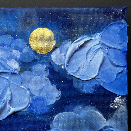 Blue Rose 絵画原画 アクリル画テクスチャーアート Blue Rose 絵画原画 アクリル画テクスチャーアート