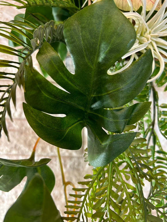 光触媒　人工観葉植物　ウォールグリーン　フェイクグリーン　壁掛けモンステラ 9枚目の画像