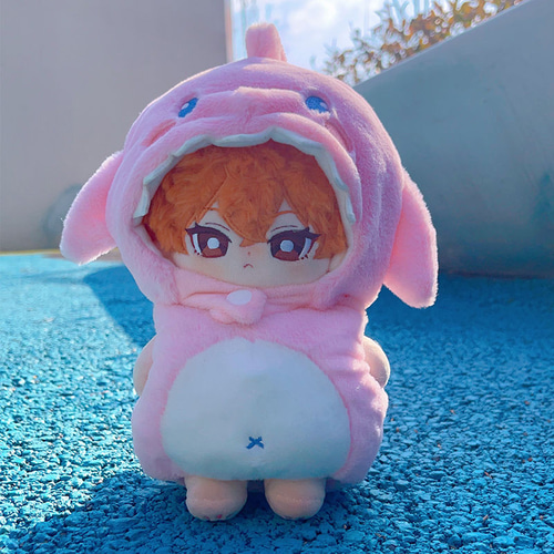 ミニ洋服 20cm 着せ替えぬいぐる服 ぬいぐるみコスチューム サメの