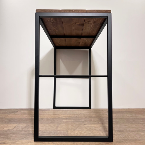 ダイニングテーブル　MODERN WORK モダンワーク　アイアン 杉古材フェア対象】古材と鉄のダイニングテーブル【WORK TABLE