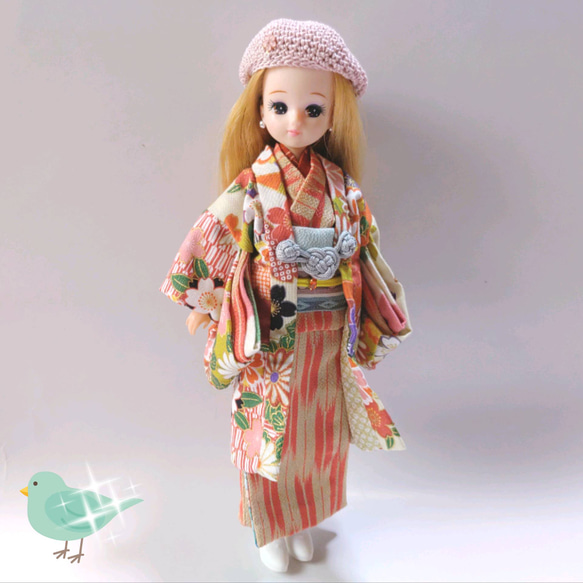 紫色の着物の人形 ハイカラさん 【公式通販】