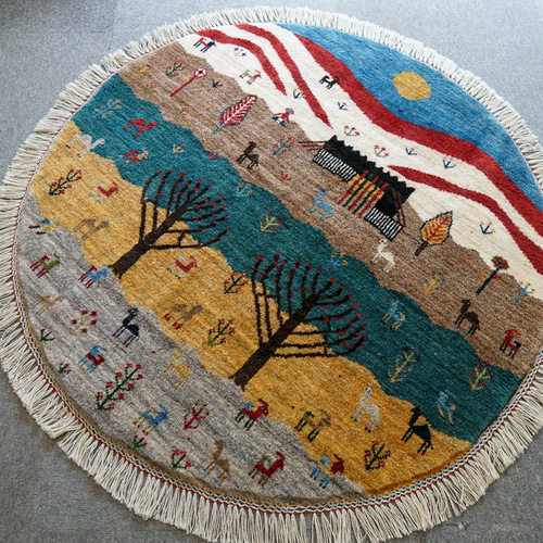 100×100cm【ペルシャ手織りカシュクリギャッベ】 On Sale 100×100cm【ペルシャ手織りカシュクリギャッベ】 On Sale