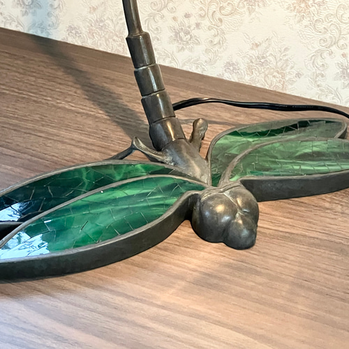 ステンドグラス☆カトレアのグースネックランプ スタンドライト  