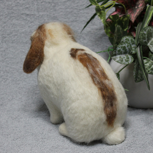 羊毛フェルト オーダー 「リアルで可愛いウサギちゃん」ホーラン