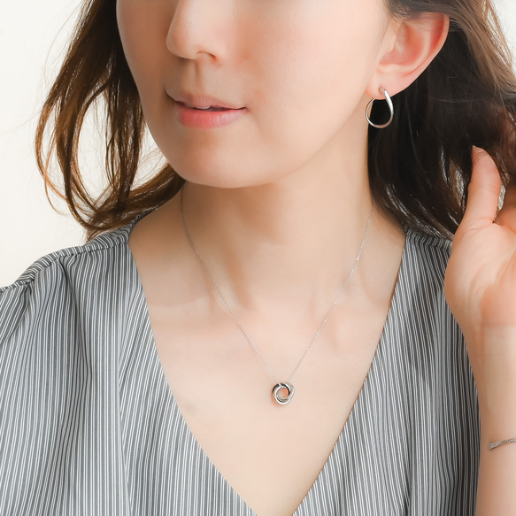 金属アレルギー対応"kainari hoop"チタンポストピアス　 第8張的照片