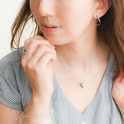 金属アレルギー対応"kainari hoop"チタンポストピアス　 第5張的照片