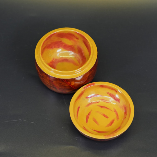 Urushi Box 黄漆赤漆透き漆研出し その他インテリア雑貨 漆 安 通販