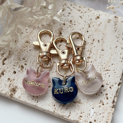 名入れ♡全9色【猫ちゃんの為のネームプレート】ネームタグ ペット