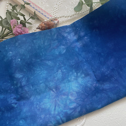 ［海✳︎プルメリア］刺繍ピアスorイヤリング【受注生産】晴れやかブルー2024 7枚目の画像