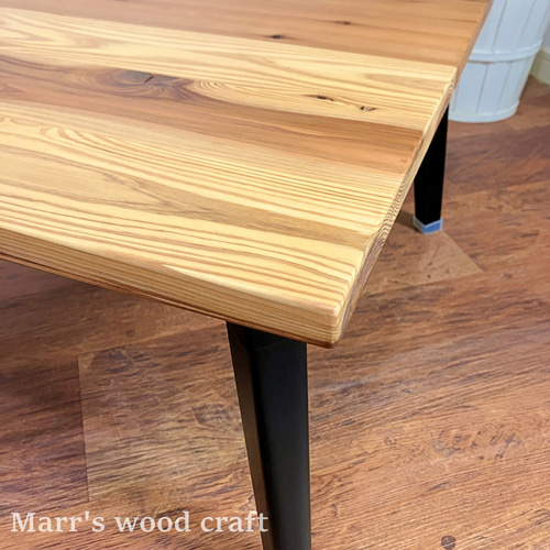 国産杉の無垢材 折れ脚テーブル 60x60cm オイル仕上げ ナチュラル色