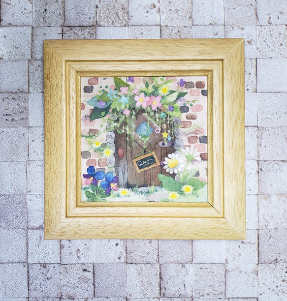 小人さんは外出中 原画 絵画 和紙絵まるみん 通販 17634788