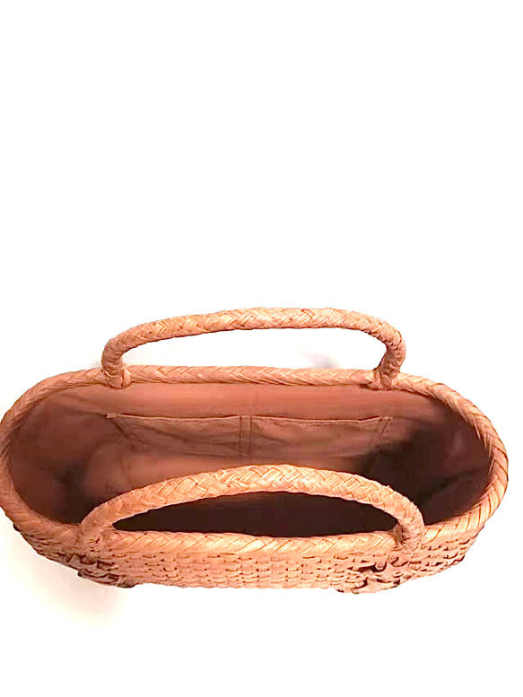 山葡萄バッグ楕円透かしバラ